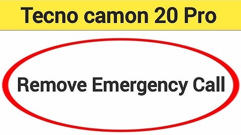 Tecno camon 20 Pro 5G me emergency call Kaise hataye, how to remove emergency call