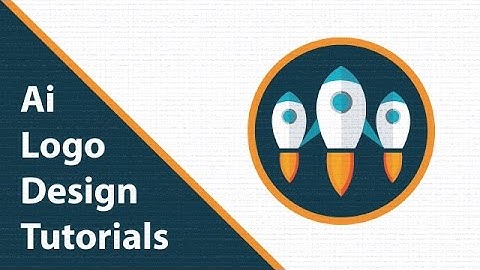 Logo Design Tutorial : illustrator Tutorial - How to Create Flat Design " Rocket Design "