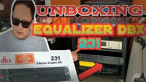 EQUALIZER DBX 231/ UNBOXING #soundsystem #equalizerdbx231