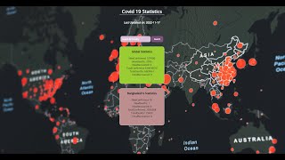 Covid-19 Statistics API Website Project using JavaScript | MERN Stack in Bangla |HTML CSS JavaScript