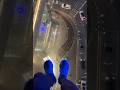 Overcoming my fear of heights walking on glass. #crazy #fear #walking