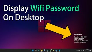 Display Wifi Password on Desktop Screen