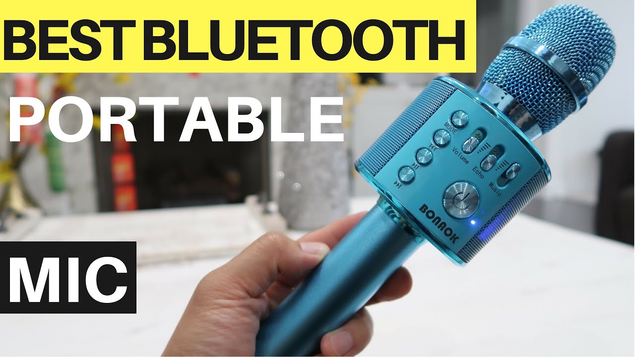 Qibest Wireless Bluetooth Microphone Audio Mobile Phone Karaoke Microphone Microphones 