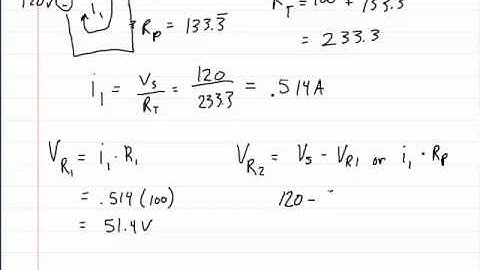 Series Parallel Circuits - Part 5- solving for current, voltage, and resistance