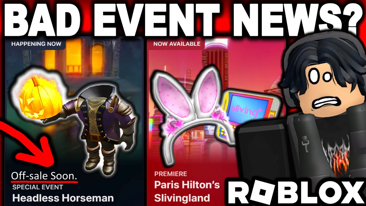 Roblox's events tab of disappointment (Headless Horseman Off-Sale Very  Early) 