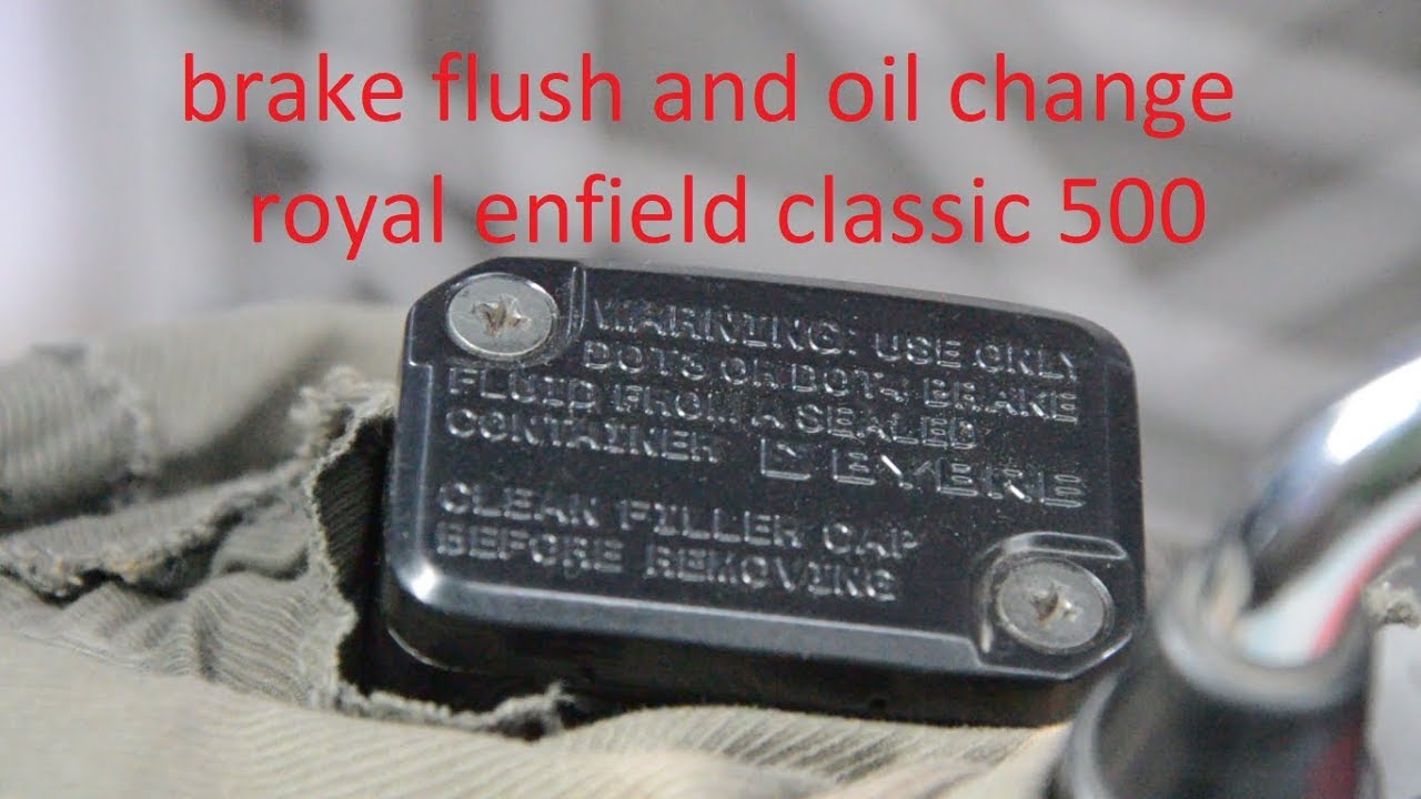 Royal enfield disc brake oil Clearance