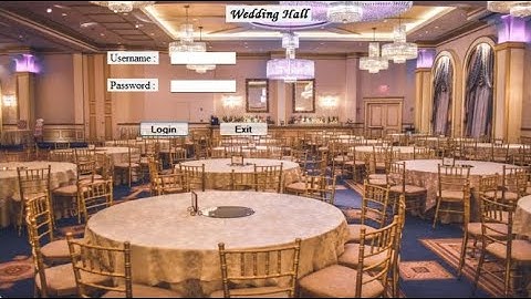 Wedding Hall Management System C# Project