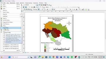 How to save map in MXD file and JPG file | ArcMap | How to Export map in ArcMap | ArcGIS |
