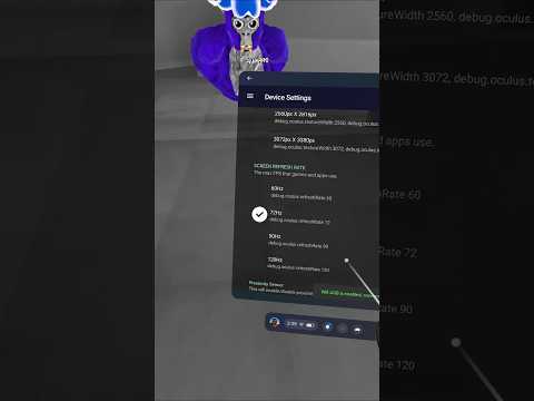 Gorilla Tag How To Change Hertz In VR NO PC #gorillatag #jmancurly #vr #oculus #sidequest #hertz