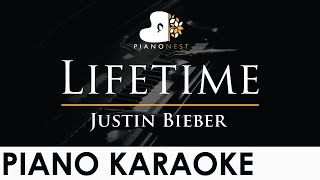 Video thumbnail of "Justin Bieber - Lifetime - Piano Karaoke Instrumental Cover with Lyrics"