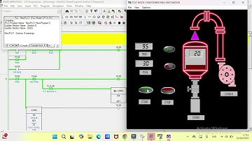 Membuat Tandon Air dengan menggunakan aplikasi CX programmer dan aplikasi CX designer
