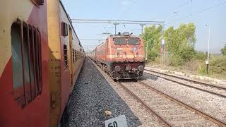 Good Old ICF Days | Janmabhommi Express single line crossing with Repalle Express