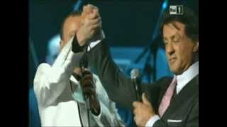 Sylvester Stallone con Gigi D'Alessio - 