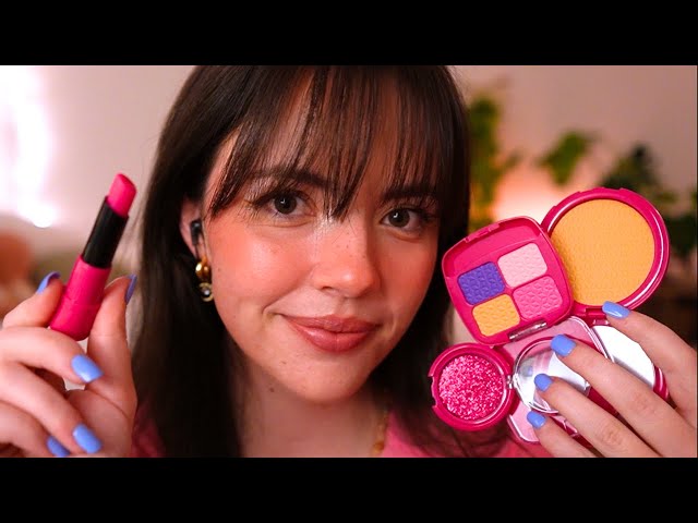 ASMR Doing Your Makeup with Fake products💄✨🦄  (layered sounds, you're my doll) class=