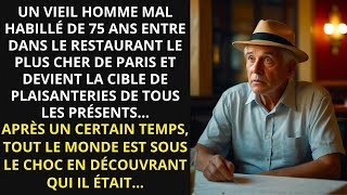 UN VIEIL HOMME MAL HABILLÉ DE 75 ANS ENTRE DANS LE RESTAURANT LE PLUS CHER DE PARIS ET DEVIENT...