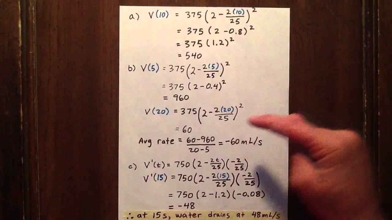 Derivative Word Problem Rate Of Change Of Volume YouTube derivative-word-problem-rate-of-change-of-volume-youtube