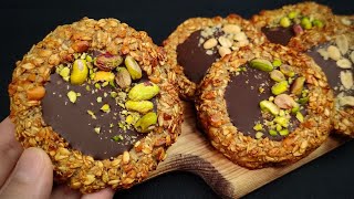 I don't eat sugar! The best banana cookies without sugar and gluten! Healthy oat dessert!
