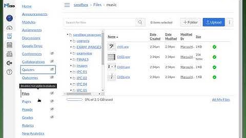 CANVAS matching - music quiz example