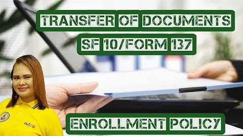 GUIDELINES ON TRANSFER OF RECORDS AND ENROLLMENT POLICY