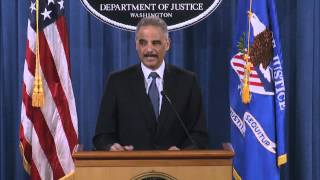 Attorney General Holder Delivers Update on Investigations in Ferguson, Missouri