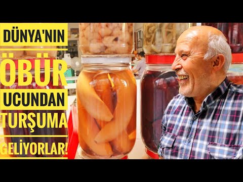 200 ÇEŞİT TURŞU YAPARIM! Çılgın Turşucu Bayram Usta, Kayseri Sokak Lezzetleri, Street Food.