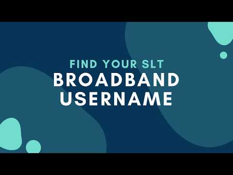 SLT Broadband Username  එක හොයාගන්නේ කොහොමද ?  | Find SLT Broadband Username | SLT Data Usage