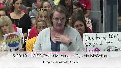 2019-5-20  -   AISD Board Meeting  -   Cynthia McC...
