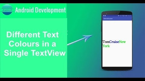 How to set the different colours of one line Text in android YouTube