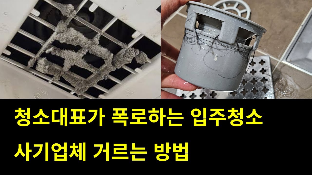 입주청소 업체 대표가 이야기하는 호구당하지 않는 입주청소 고르는방법