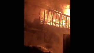 В центре Краснодара горит мнногоэтажное здание