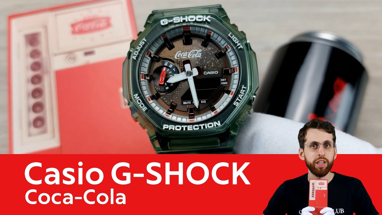 G-SHOCK и Coca-Cola / Casio GA-2100CC-3A - YouTube
