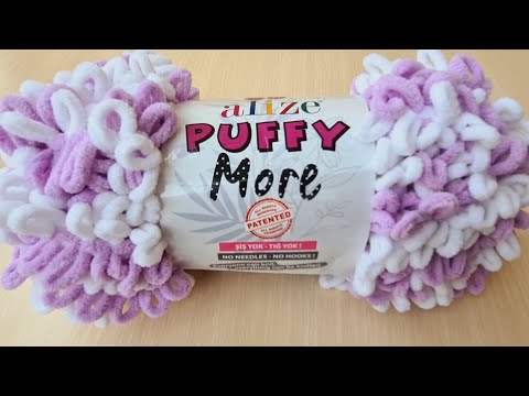 480- Alize puffy more ipimle şiş yok tığ yok! İster battaniye ister yastık örün #crochetblanket