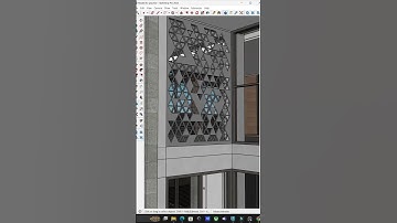 ✅How to make Trending Jali design inside Sketchup with one click #cad #viral #sketchup