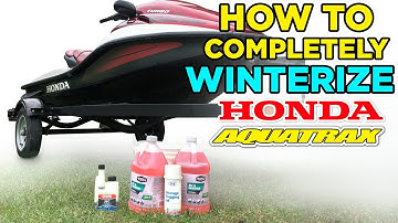 How to: Winterize Honda Aquatrax PWC Jet Ski F12, F12x, R12, R12x