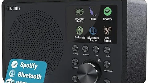Majority Touro Internet Radio for Home with WiFi and FM, Spotify Connect, Multi-Alarm in india