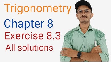 Class 10 Exercise 8.3 || Ncert solution || Trigonometry Class 10 || ex-8.3 math Q. (1,2,3,4,5,6&)||