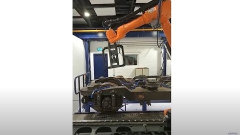 Vision System on the Kuka Robot installed in the Smart Rolling Stock Maintenance Research Facility