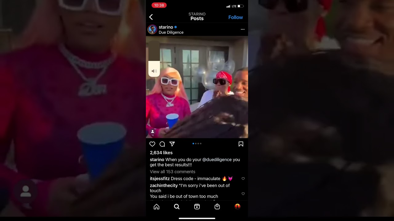 Diddy rooftop party.  Present included Leon Anderson AKA Starino, Winnie Harlow, Anthony Billing.