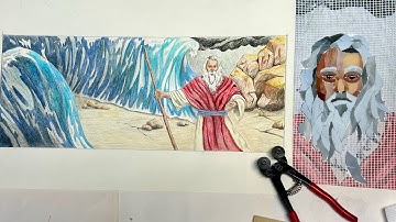Ep. 233 STARTING THE EPIC MOSES PARTING THE SEA MOSAIC!