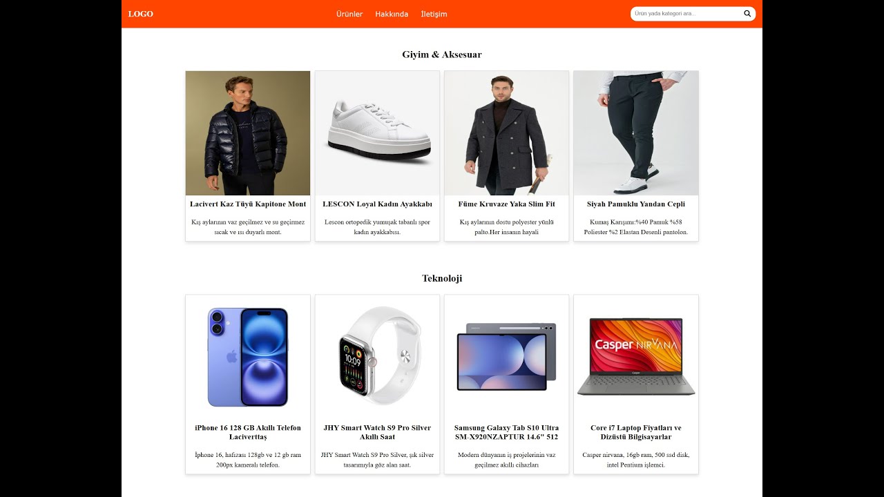 JavaScript ile Basit Arama Motoru Yapımı | HTML CSS JS Projesi
