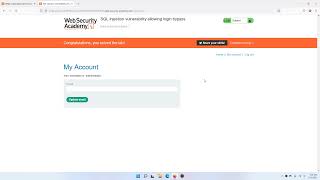 SQL injection vulnerability allowing login bypass | Portswigger Academy