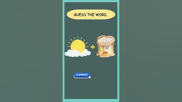 Guess the word by connecting pictures. #connection #guessinggame #comment