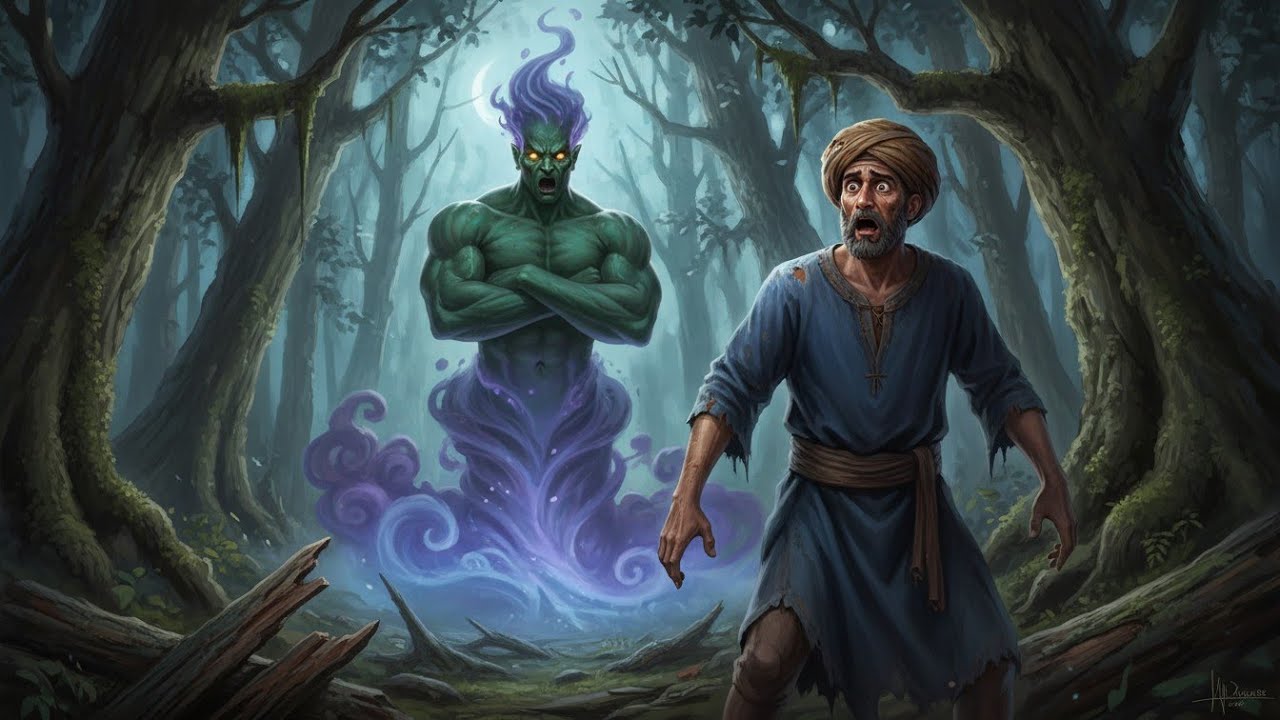 #قصة_الحطاب وجني الغابة ! وكيف انتقم القدر من الإخوة الذين استولوا على ميراث أخيهم 