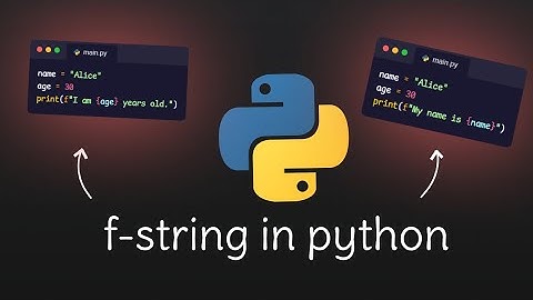 f-string in python | python for beginners