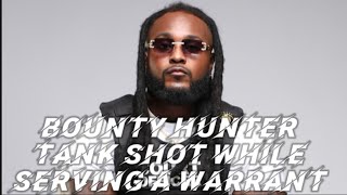BOUNTY TANK SHOT WHILE SERVING A WARRANT IN SERIOUS CONDITION 🙏🏽#bountyhunter #akron #trending