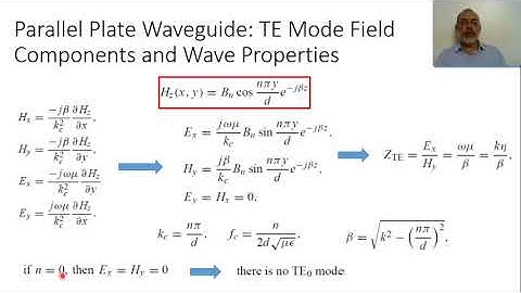 Chapter03 h  Parallel Plate Waveguide TE Mode