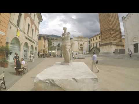 The beautiful town of Pietrasanta in Tuscany Italy