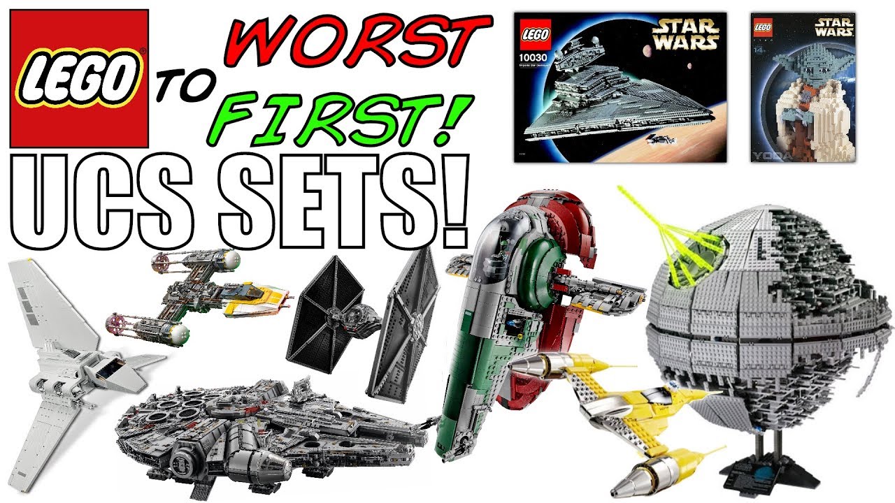 De er Ekspedient Meddele LEGO Worst To First | ALL LEGO Star Wars UCS SETS! - YouTube