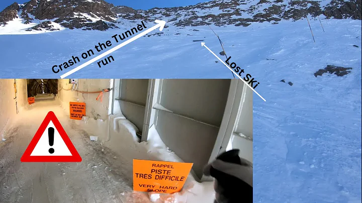 Ski Crash on the Tunnel - Full Run | Alpe D'Huez