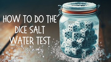 How to Test Dice Balance | Salt Water Method